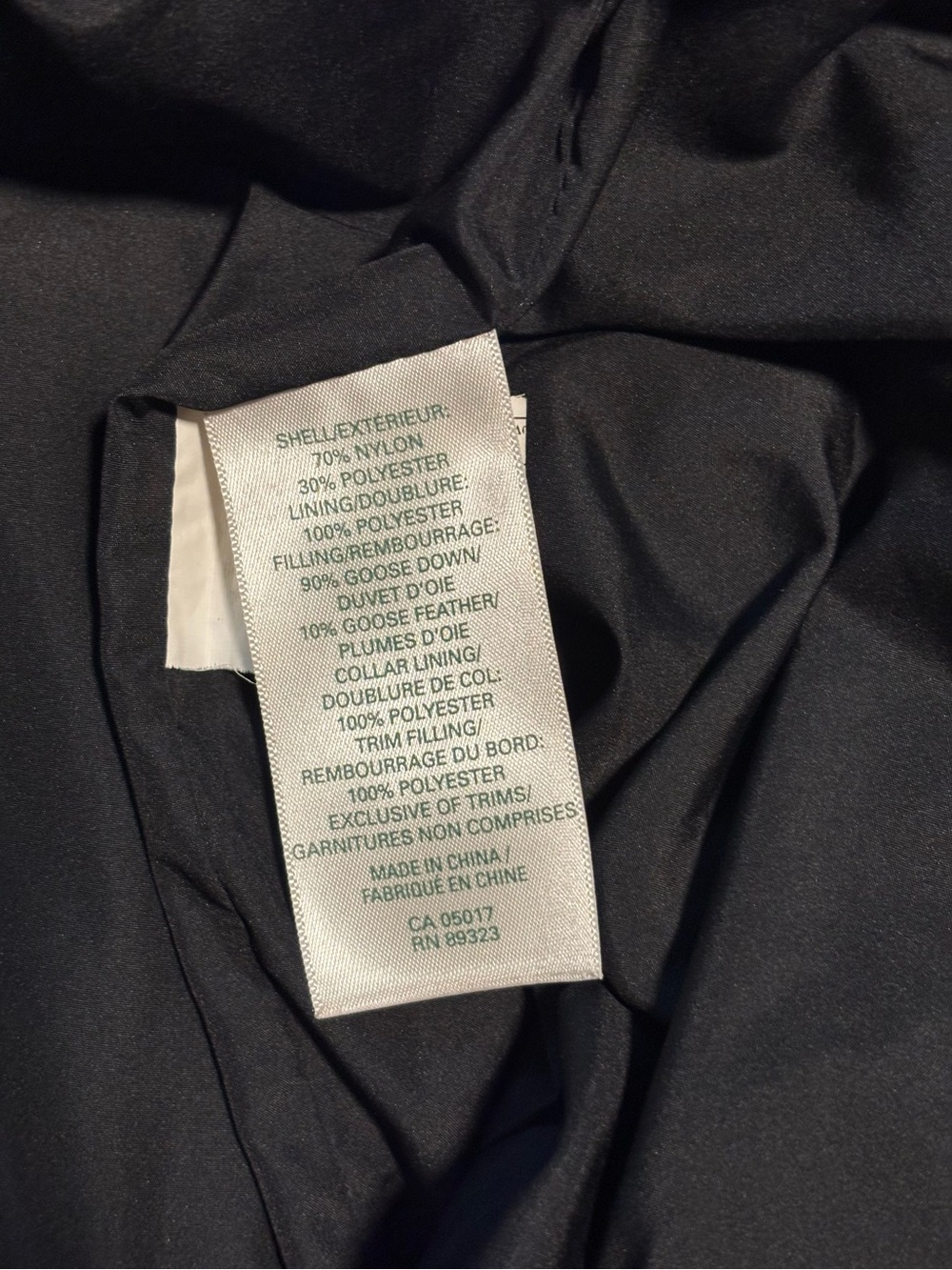 Roots Canada Goose Down Long Puffer Coat - Charcoal Grey, Size M - Picture 6 of 6